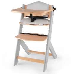 Stolička jedálenská Enock s polstrovaním Grey wooden, Premium