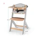 Stolička jedálenská Enock s polstrovaním Grey wooden, Premium Stolička jedálenská Enock s polstrovaním Grey wooden, Premium Kinderkraft KHENOC0PGRY0000