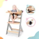 Stolička jedálenská Enock s polstrovaním Grey wooden, Premium Stolička jedálenská Enock s polstrovaním Grey wooden, Premium Kinderkraft KHENOC0PGRY0000