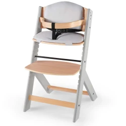Stolička jedálenská Enock s polstrovaním Grey wooden, Premium