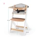 Stolička jedálenská Enock s polstrovaním White wooden, Premium Kinderkraft KHENOC0PWHT0000