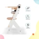 Stolička jedálenská Enock s polstrovaním White wooden, Premium Kinderkraft KHENOC0PWHT0000