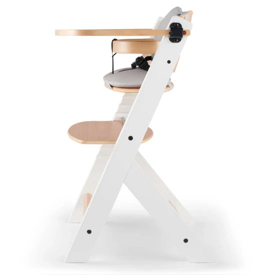Stolička jedálenská Enock s polstrovaním White wooden, Premium Kinderkraft KHENOC0PWHT0000