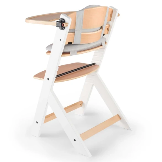 Stolička jedálenská Enock s polstrovaním White wooden, Premium Kinderkraft KHENOC0PWHT0000