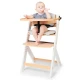 Stolička jedálenská Enock s polstrovaním White wooden, Premium Kinderkraft KHENOC0PWHT0000