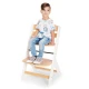 Stolička jedálenská Enock s polstrovaním White wooden, Premium Kinderkraft KHENOC0PWHT0000