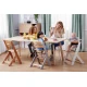 Stolička jedálenská Enock s polstrovaním White wooden, Premium Kinderkraft KHENOC0PWHT0000