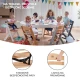 Stolička jedálenská Enock Wooden Kinderkraft KKKENOCNAT0000