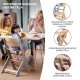 Stolička jedálenská Enock Wooden Kinderkraft KKKENOCNAT0000