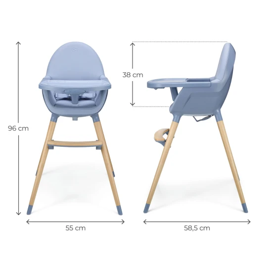 Stolička jedálenská FINI2 Nordic Breeze Kinderkraft KHFINI02NOR0000