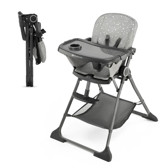 Stolička jedálenská Foldee Grey Kinderkraft KHFOLD00GRY0000