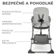 Stolička jedálenská Foldee Grey Kinderkraft KHFOLD00GRY0000