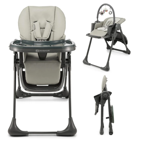 Stolička jedálenská Tummie grey Kinderkraft KHTUMM00GRY0000