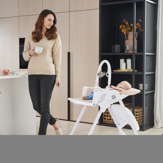 Stolička jedálenská Tummie grey Kinderkraft KHTUMM00GRY0000