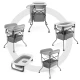 Stolík prebaľovací s vaničkou Bubbly Grey Kinderkraft KABUBB00GRY0000
