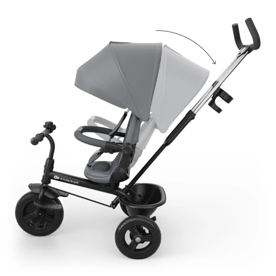 Trojkolka Aston 2 Plus Grey, 9m+ Kinderkraft KRASTO02GRYPL00