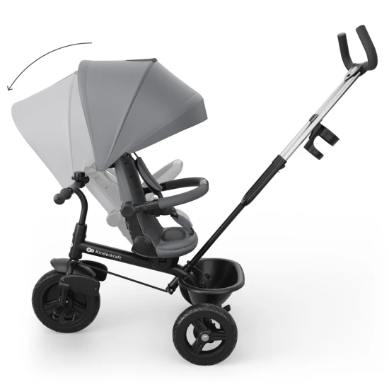 Trojkolka Aston 2 Plus Grey, 9m+ Kinderkraft KRASTO02GRYPL00