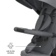 Trojkolka Aston 2 Plus Grey, 9m+ Kinderkraft KRASTO02GRYPL00