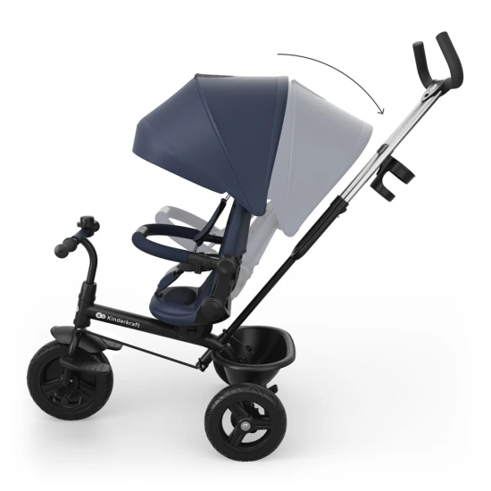 Trojkolka Aston 2 Plus Navy, 9m+ Kinderkraft KRASTO02NAVPL00