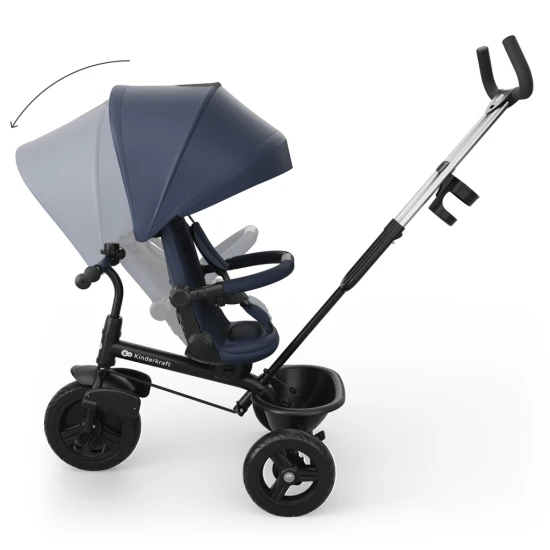 Trojkolka Aston 2 Plus Navy, 9m+ Kinderkraft KRASTO02NAVPL00