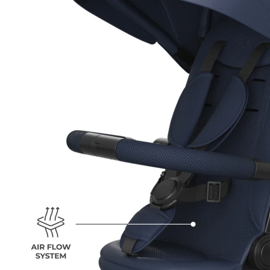 Trojkolka Aston 2 Plus Navy, 9m+ Kinderkraft KRASTO02NAVPL00