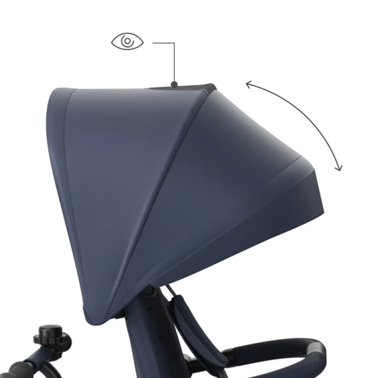 Trojkolka Aston 2 Plus Navy, 9m+ Kinderkraft KRASTO02NAVPL00