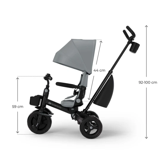 Trojkolka Aveo 2 Plus Grey Kinderkraft KRAVEO02GRY0000