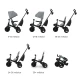 Trojkolka Aveo 2 Plus Grey Kinderkraft KRAVEO02GRY0000