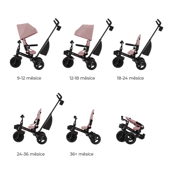 Trojkolka Aveo 2 Plus Pink Kinderkraft KRAVEO02PNK0000