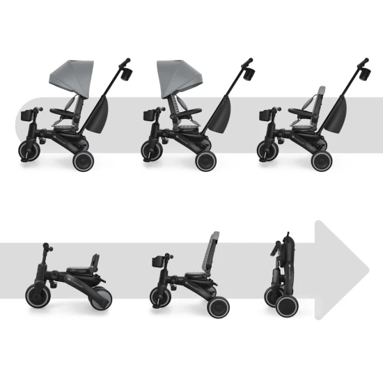 Trojkolka Jazz 3 Grey, 9m+ Kinderkraft KRJAZZ03GRY0000