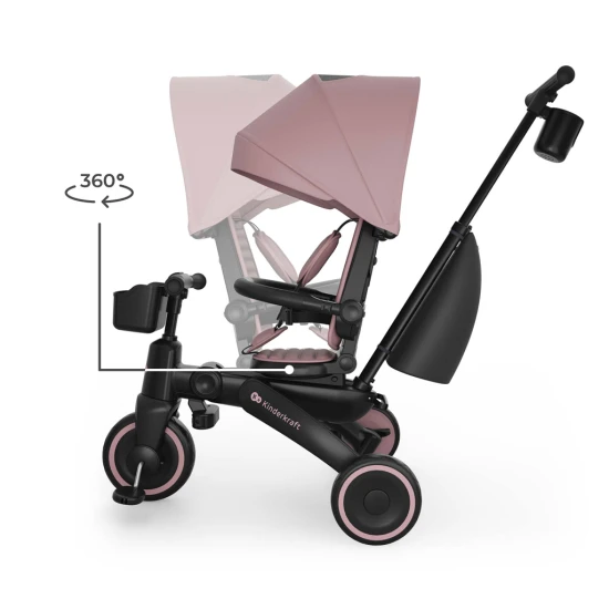 Trojkolka Jazz 3 Pink, 9m+ Kinderkraft KRJAZZ03PNK0000