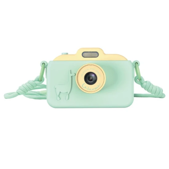 Hravý detský fotoaparát Yellow/Mint– zábava, kreativita a nezabudnuteľné momenty.
