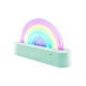Tancujúca lampa Dúha v mentolovej farbe mení farby v rytme hudby.