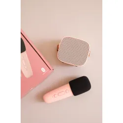 Bluetooth Karaoke set mikrofón a reproduktor Ružový