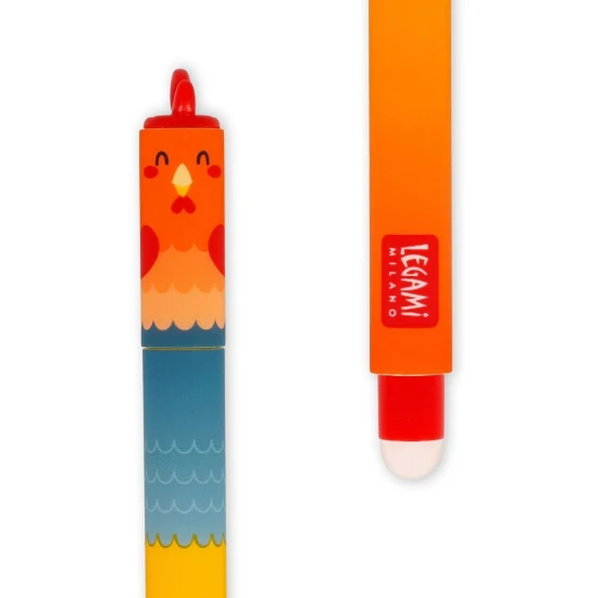 Set 4 gumovateľných gélových pier – Farm Sweet Farm, gumovateľné farebné gélové perá s farmárskymi motívmi.