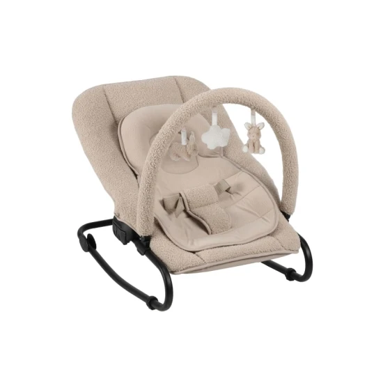 Nastaviteľné hojdacie lehátko Little Dutch Beige pre spokojné bábätko