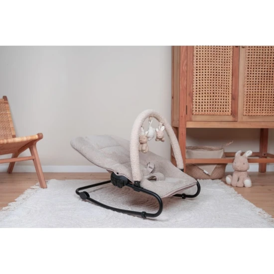 Nastaviteľné hojdacie lehátko Little Dutch Beige pre spokojné bábätko