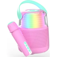Karaoke reproduktor ružový