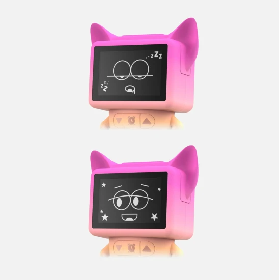 MOB Tancujúci budík Dancing Clock – ružový, hudobný a tancujúci budík pre deti s LED displejom