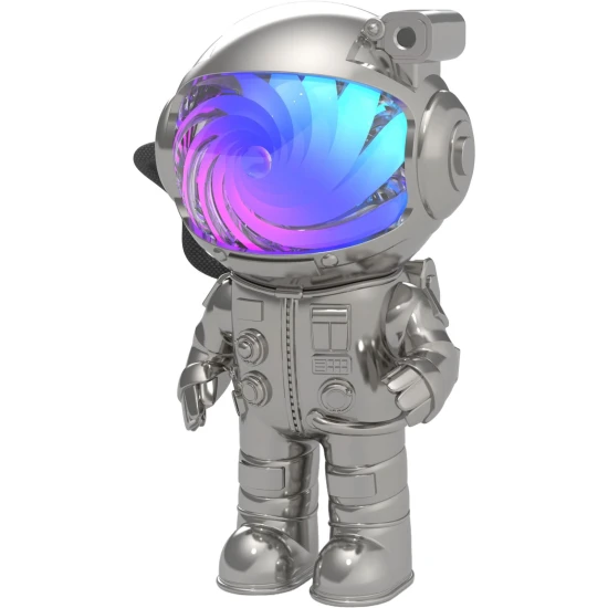 Stellar Light Silver, detský projektor s otočnou hlavou, sedmimi farbami a diaľkovým ovládaním.