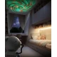 Stellar Light Silver, detský projektor s otočnou hlavou, sedmimi farbami a diaľkovým ovládaním.