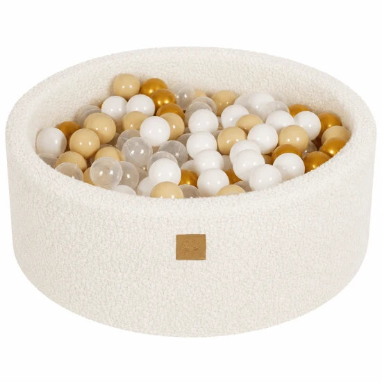 Okrúhly suchý bazén s loptičkami 90 cm Boucle Soft – MeowBaby BOU03001