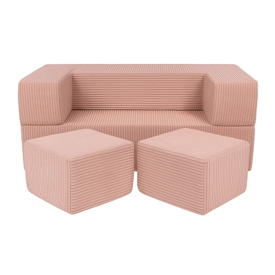Modulárna sedačka pre deti Cube Aesthetic – MeowBaby CSAR001PR