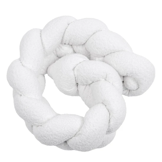 Pletený mantinel vrkoč do postieľky 150 cm Boucle – MeowBaby MBOWA0S93