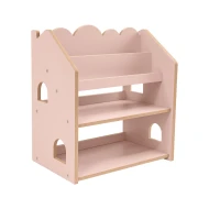 Montessori knižnica v tvare domčeka z MDF