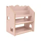 Montessori knižnica v tvare domčeka z MDF – MeowBaby MWORK048