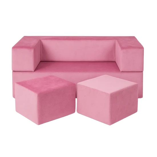 Modulárna sedačka pre deti Cube Velvet – MeowBaby SDST02