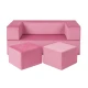 Modulárna sedačka pre deti Cube Velvet – MeowBaby SDST02