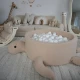 Suchý bazén s loptičkami Korytnačka Small Teddy – MeowBaby MBSBAZ21210