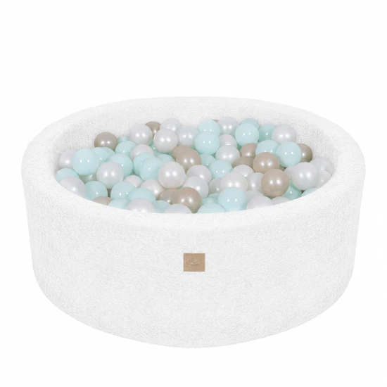 Okrúhly suchý bazén s loptičkami 90 cm Boucle – MeowBaby BBFM000